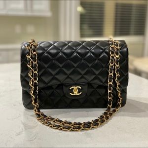 Chanel Classic Double Flap Jumbo Lambskin Bag